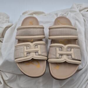 Sam Edelman Rowan Double Strap Slide slip-on slide sandals cream size 6.5